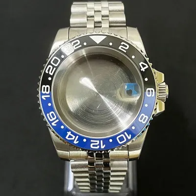 40mm Bidirection Rotation GMT Case With Bracelet