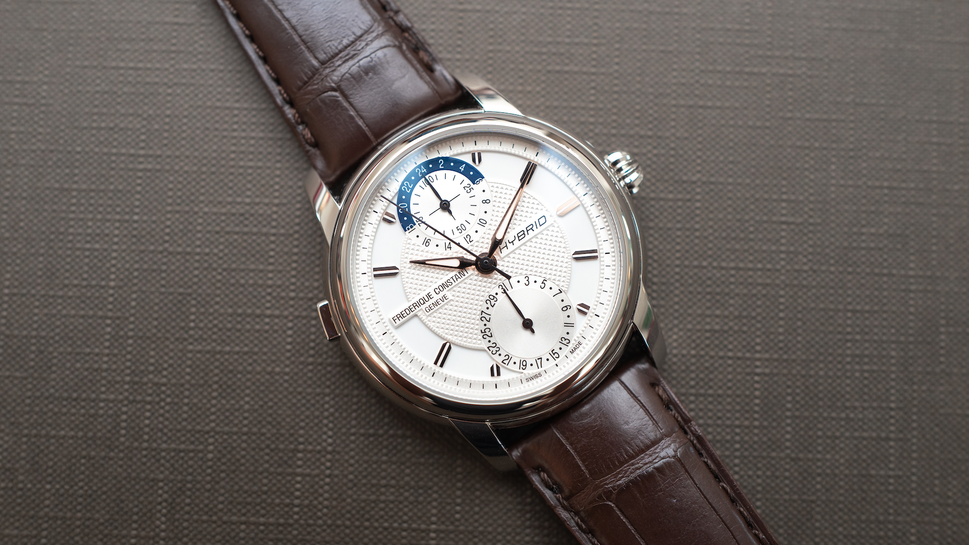 Frederique Constant Hybrid Manufacture watch with mechanical movement and smart features