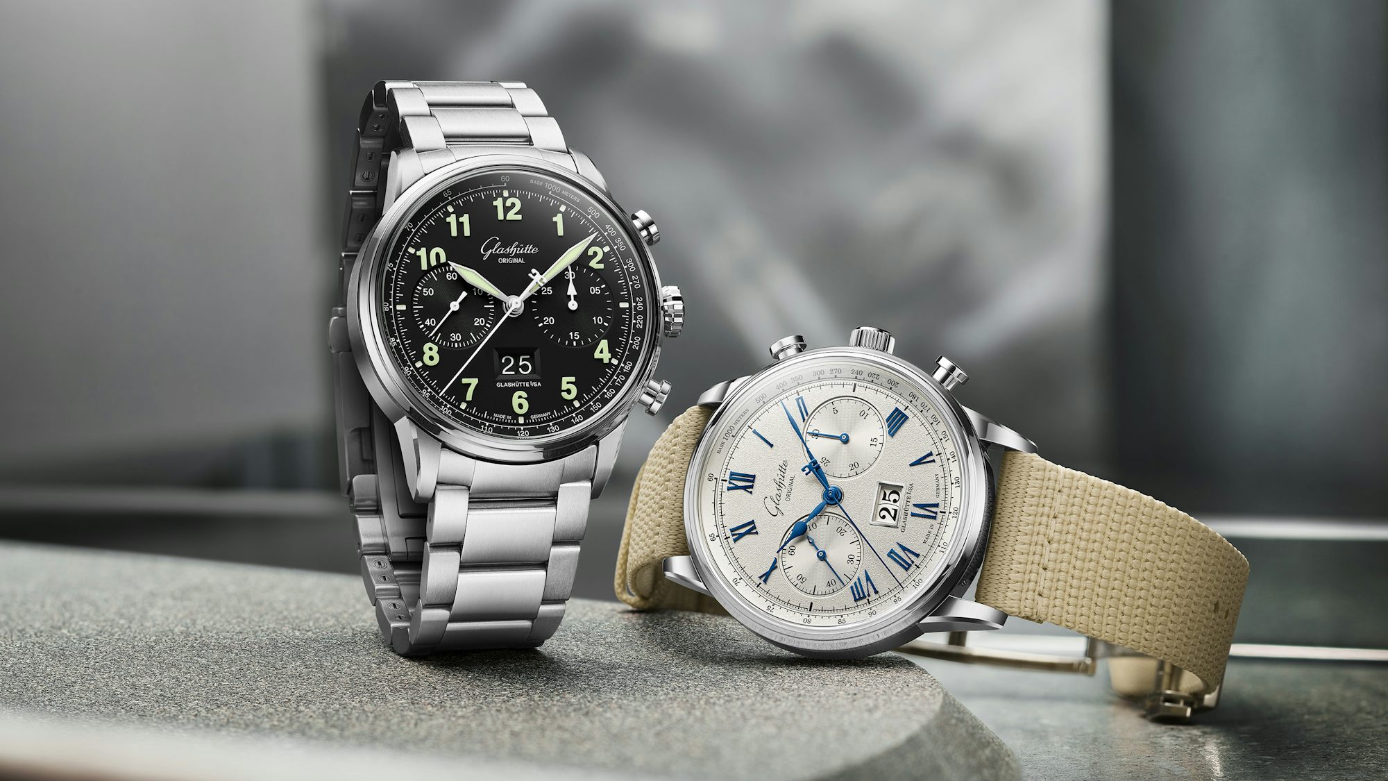 Glashütte Original Senator Chronograph and Navigator