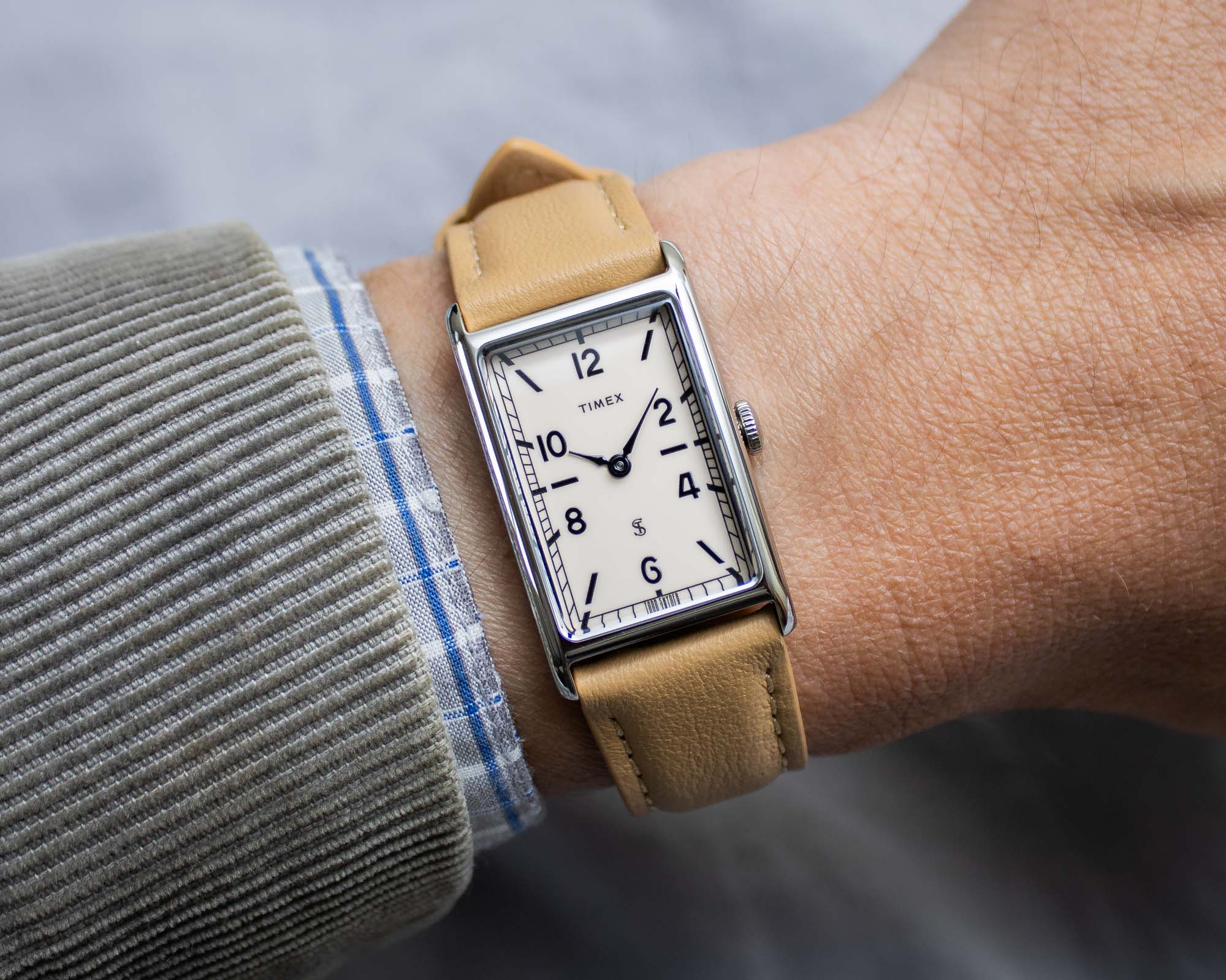 Timex x Todd Snyder 1976 Lexington dress watch in tan dial